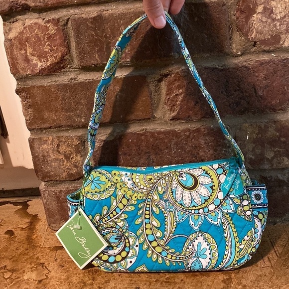 VERA Bradley Maggie small‎ hobo shoulder handbag in retired Peacock print - Picture 1 of 6